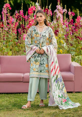 3-PC Unstitched Digital Printed Lawn By Elaf Premium | EPS-7B